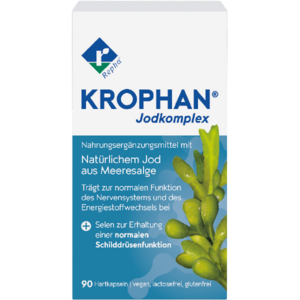 KROPHAN® Blasentangtabletten KROPHAN® Blasentangtabletten versorgen den Körper mit lebensnotwendigem Jod.