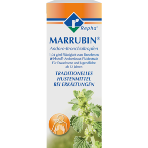 MARRUBIN® Andorn-Bronchialtropfen MARRUBIN® Andorn-Bronchialtropfen ist ein pflanzliches Arzneimittel mit dem Wirkstoff Marrubiin aus dem Andorn. Es wird als Schleimlöser bei Erkältungshusten eingesetzt.