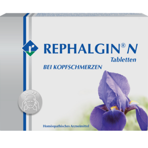 REPHALGIN® N REPHALGIN® N basiert auf einer ganzheitlichen Strategie gegen Kopfschmerzen. Die Anwendungsgebiete leiten sich von den homöopathischen Arzneimittelbildern ab. Dazu gehören: Kopfschmerzen.